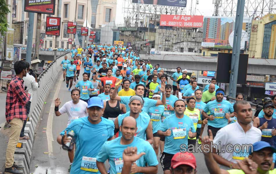 airtel hyderabad marathon run - Sakshi8