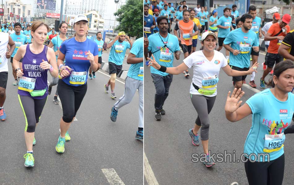 airtel hyderabad marathon run - Sakshi17