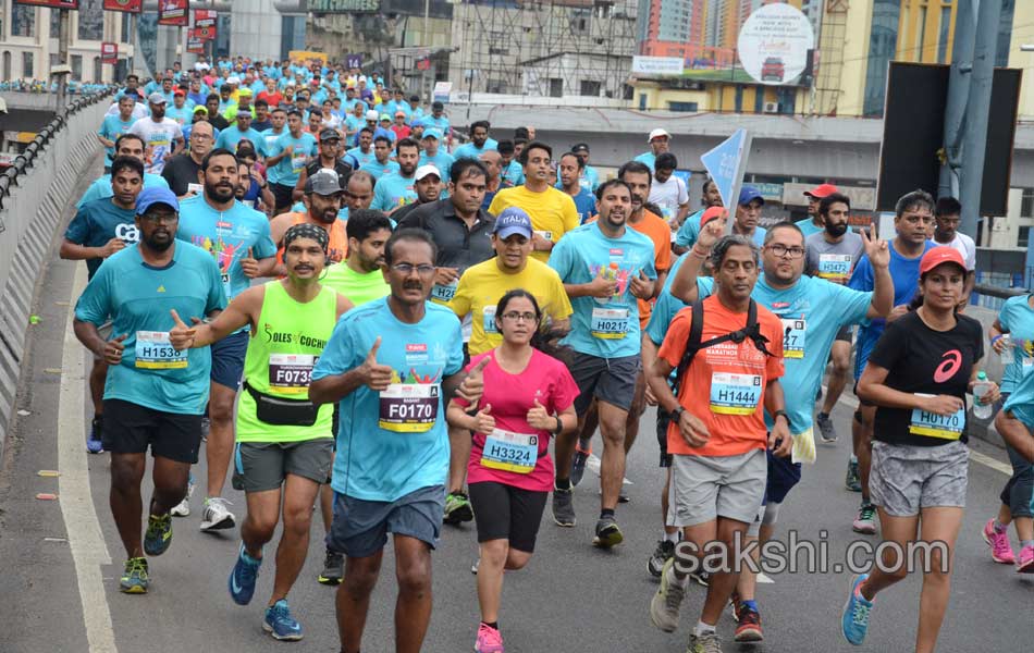 airtel hyderabad marathon run - Sakshi10