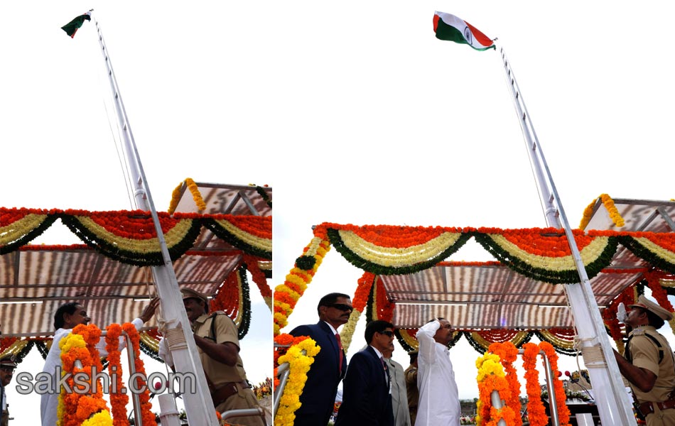 CM KCR unfurls national flag at Golconda Fort - Sakshi3