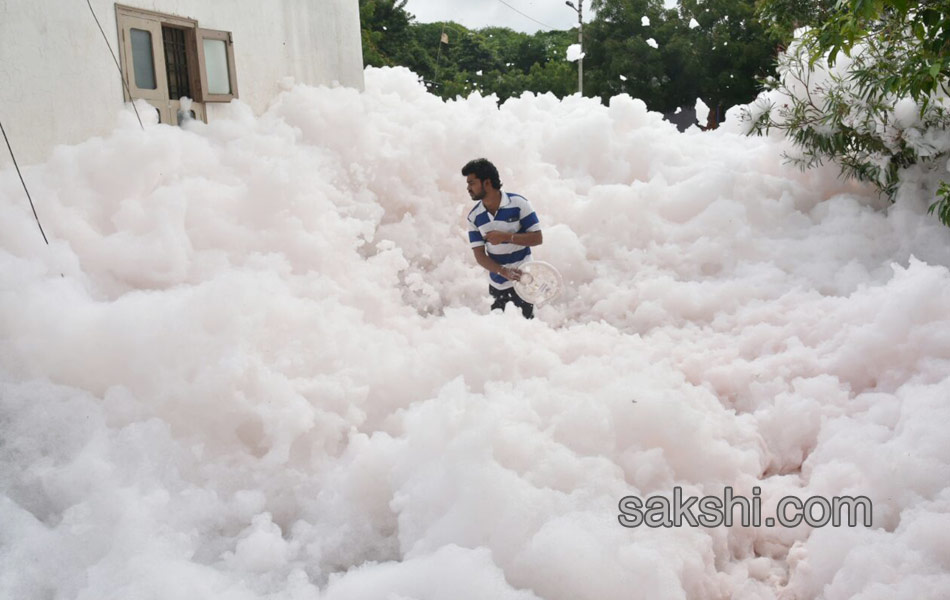 people faced problems with flood water in kukatpally1