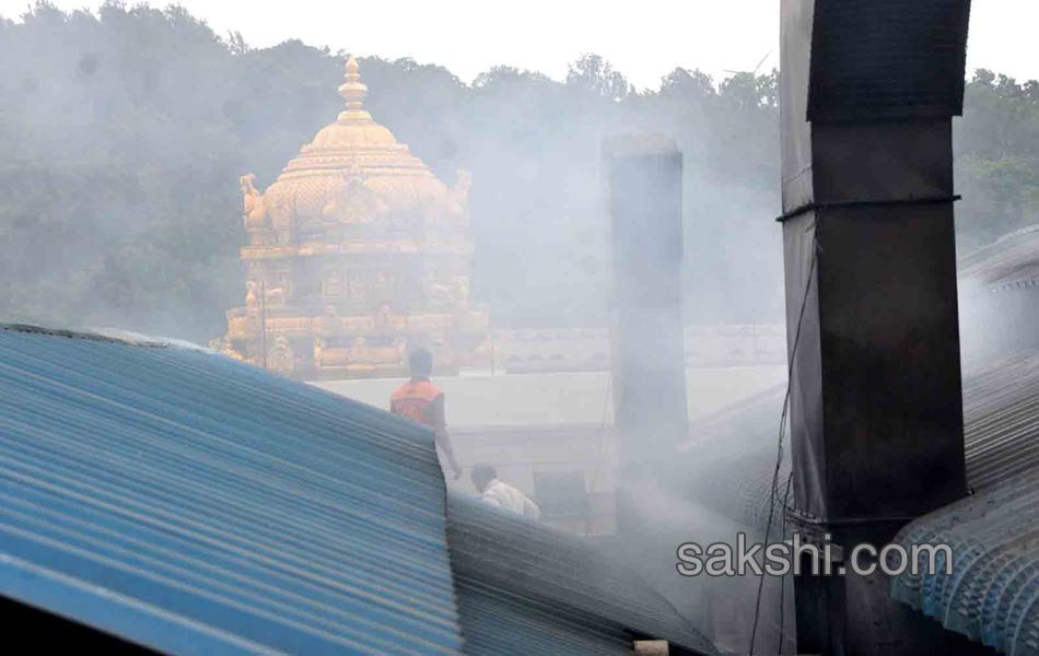 again fire accident while preparing boondi potu at tirumala - Sakshi12