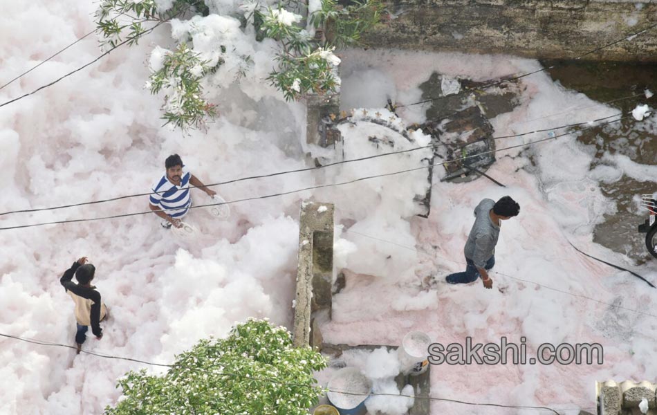 people faced problems with flood water in kukatpally8