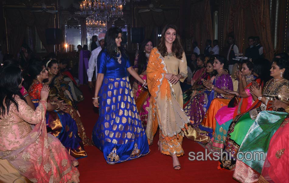 walk for kajal aggarwal in falaknuma palace10