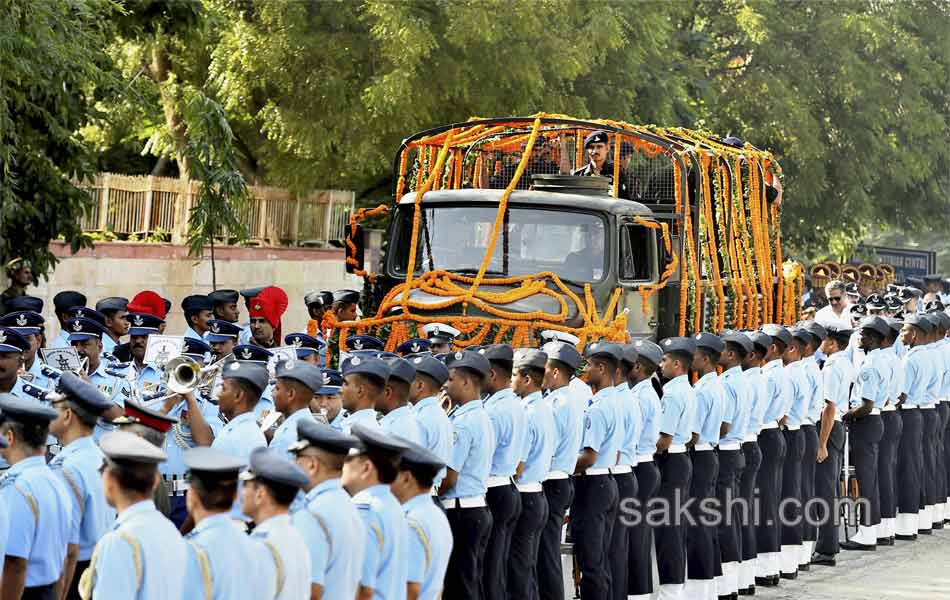 Last rites ceremony of Marshal of Air Force Arjan Singh at Delhis Brar Square6