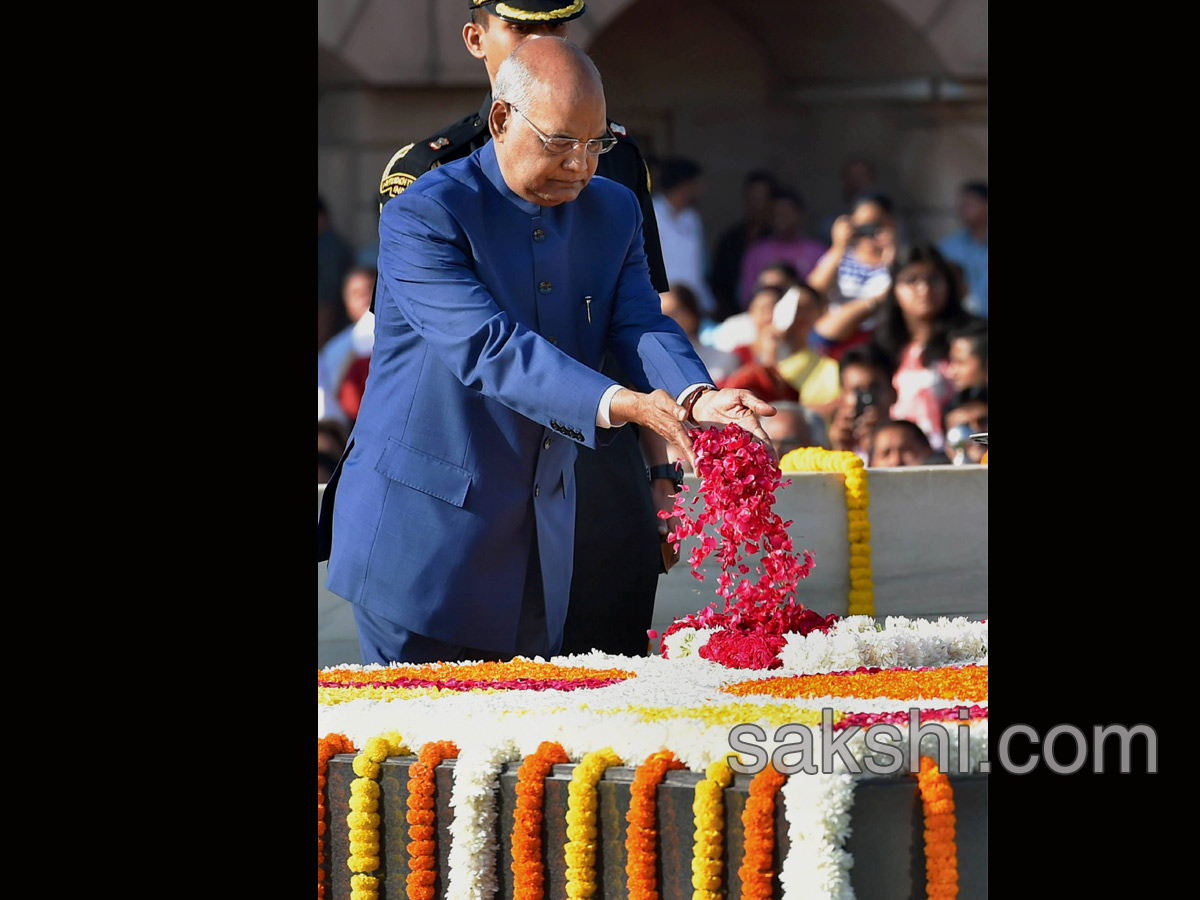 148th birth anniversary at Rajghat in New Delhi  - Sakshi3