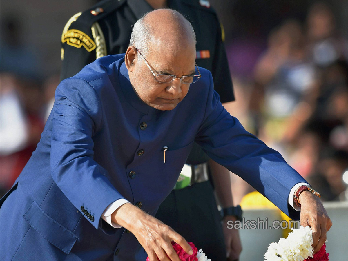 148th birth anniversary at Rajghat in New Delhi  - Sakshi10