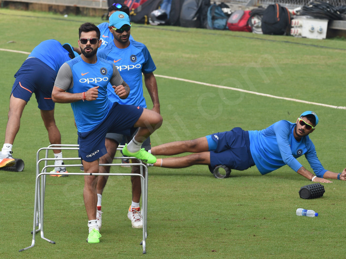 Indias cricket players practice in Mumbai - Sakshi1