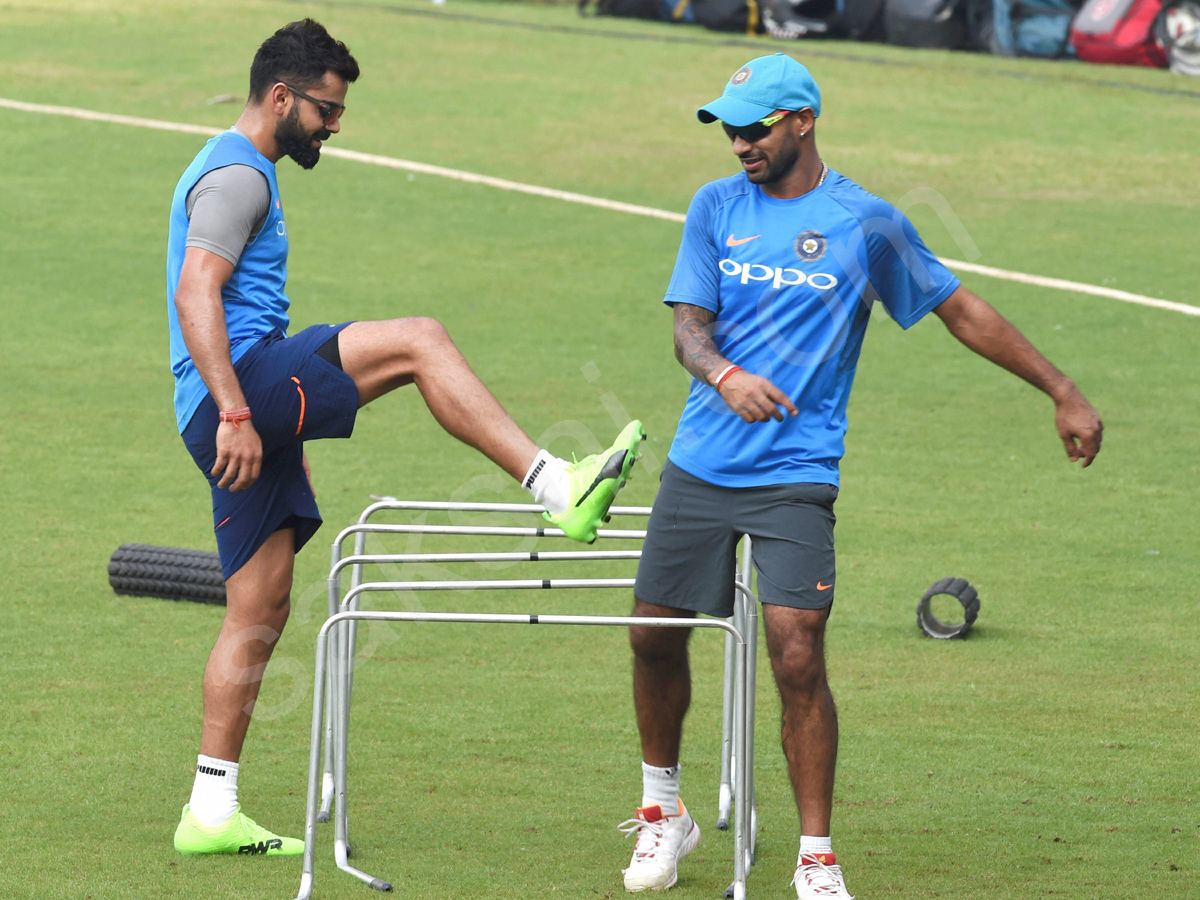 Indias cricket players practice in Mumbai - Sakshi3