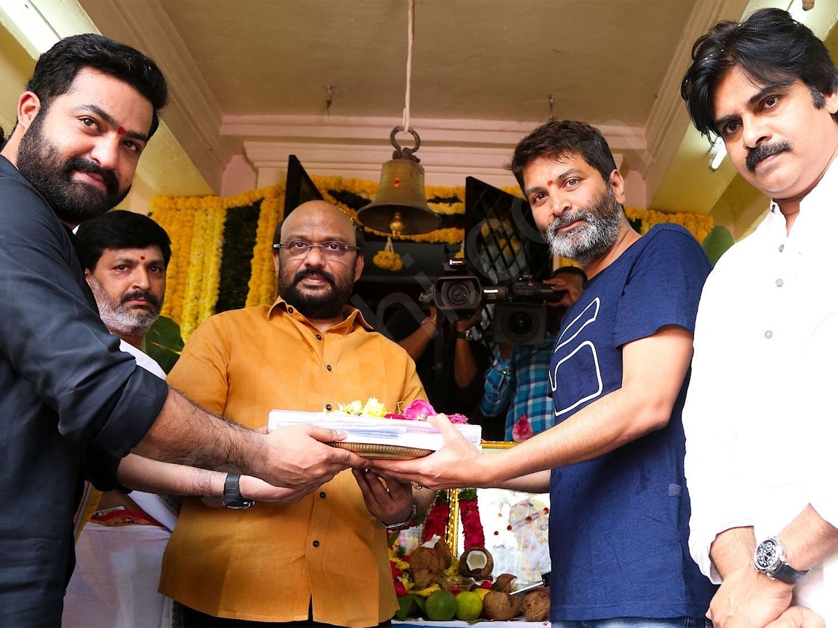 Pawan Kalyan attends the launch of Jr NTR and Trivikram - Sakshi2