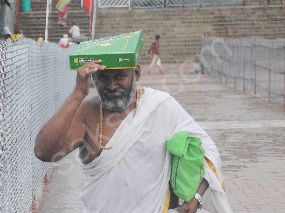 Heavy Rain In Tirumala19