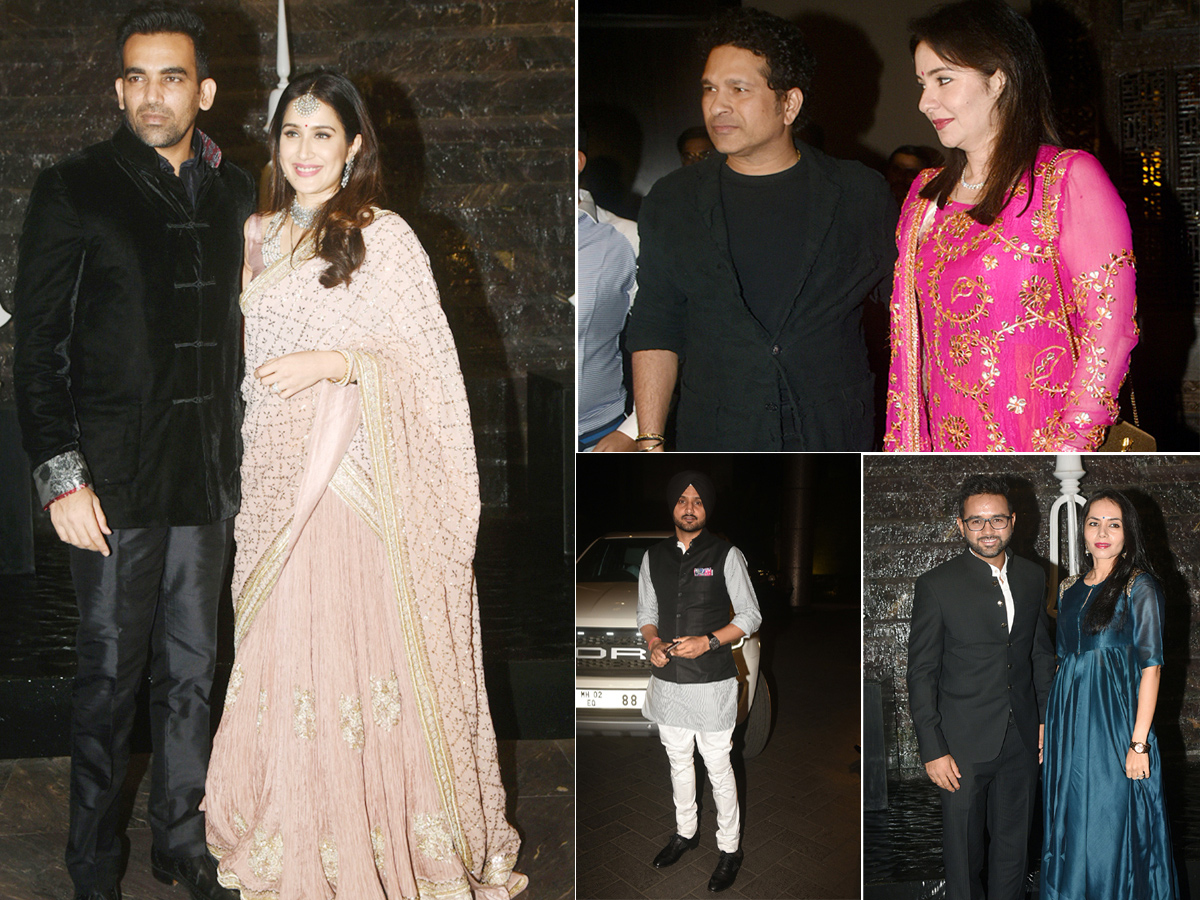 Sagarika Ghatge And Zaheer Khan's Wedding: Sachin Tendulkar Leads Celeb Roll Call At Reception - Sakshi - Sakshi - Sakshi - Sakshi2