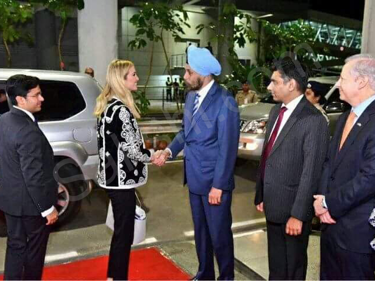 ivanka arrives in hyderabad - Sakshi1