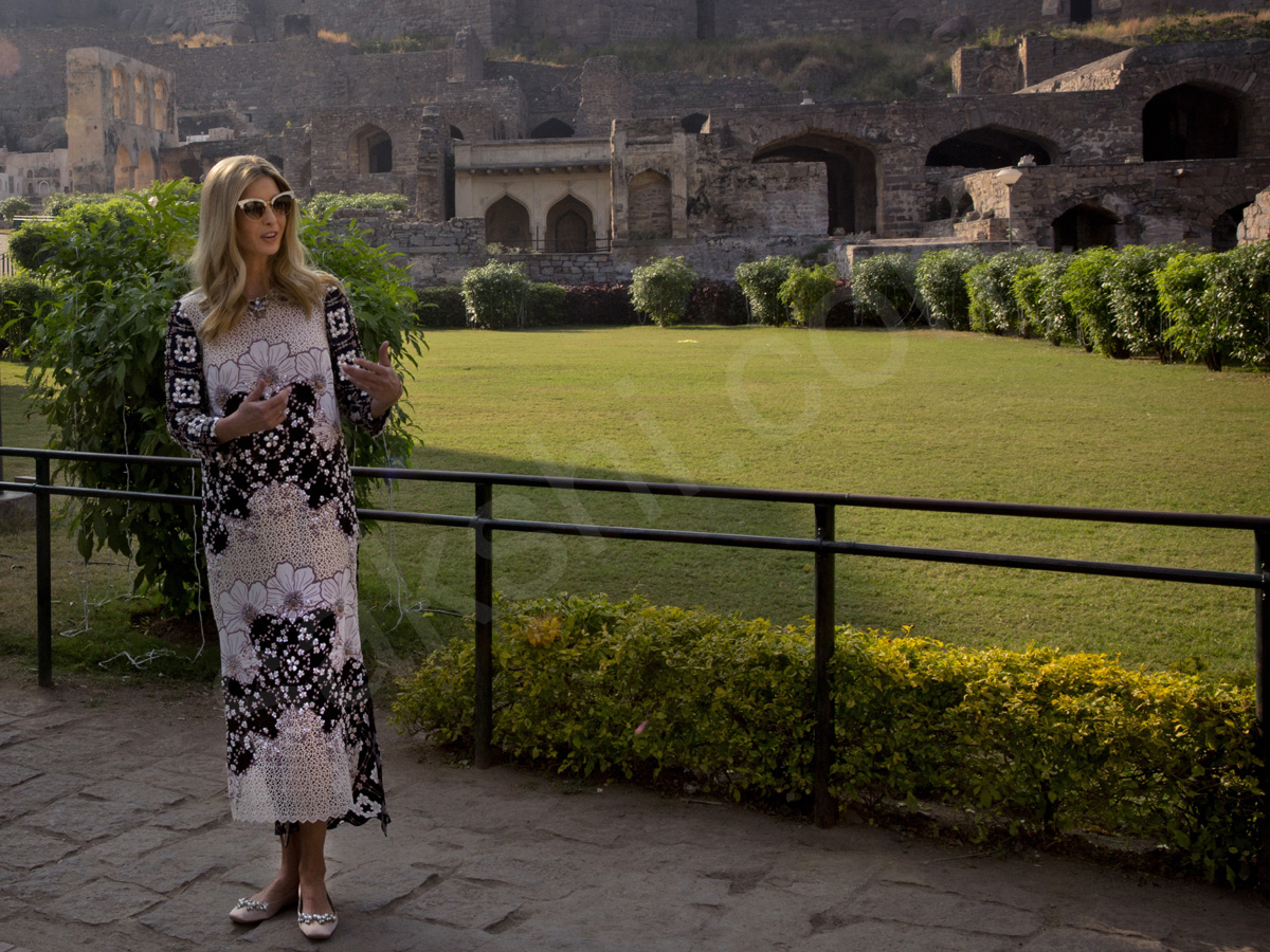 Ivanka Trump visits the Golconda fort in Hyderabad - Sakshi2