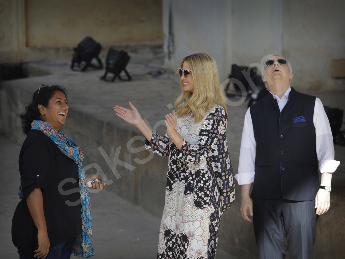 Ivanka Trump visits the Golconda fort in Hyderabad - Sakshi15