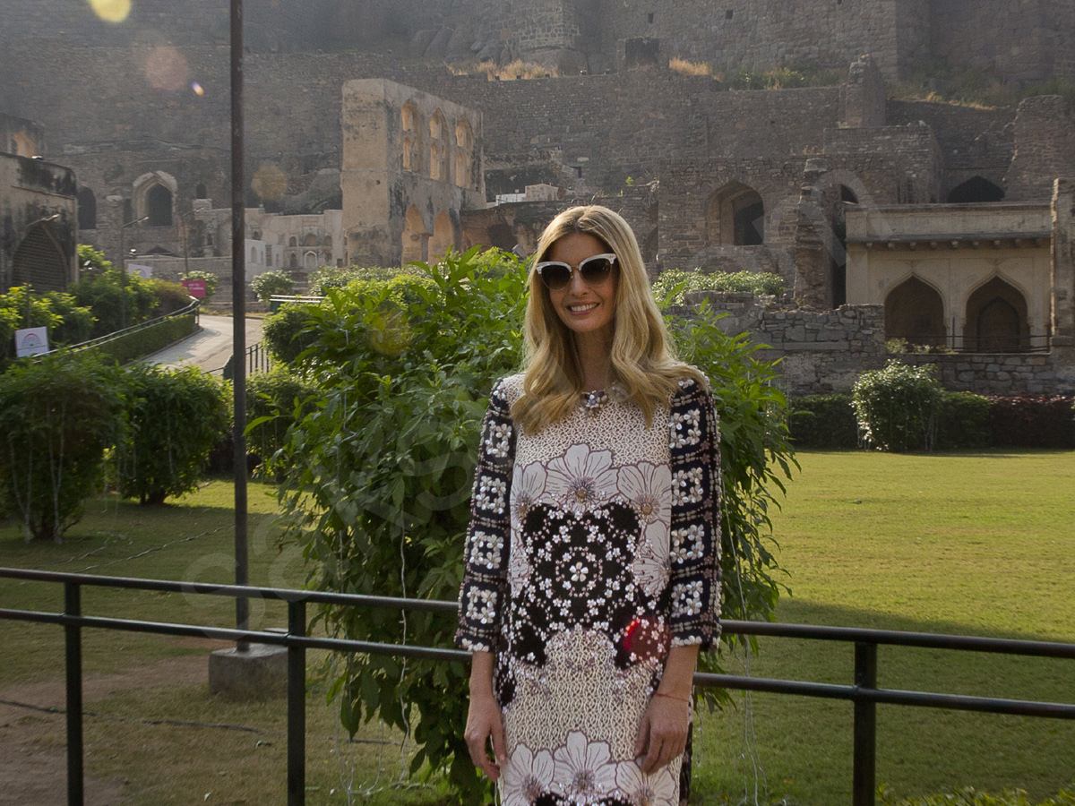 Ivanka Trump visits the Golconda fort in Hyderabad - Sakshi7