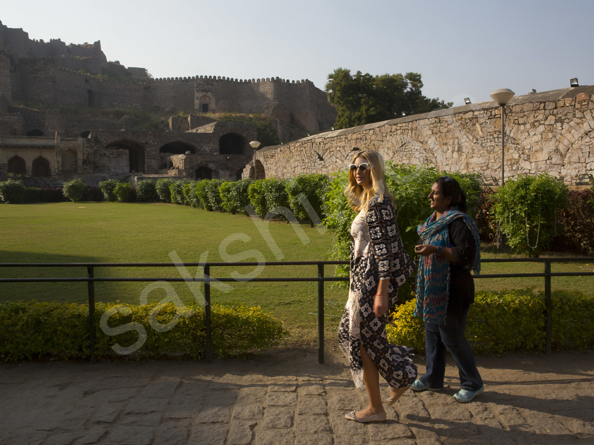 Ivanka Trump visits the Golconda fort in Hyderabad - Sakshi8