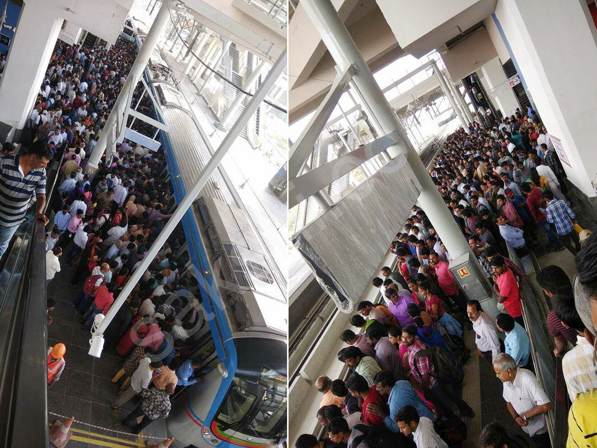 first day of hyderabad metro rail - Sakshi19