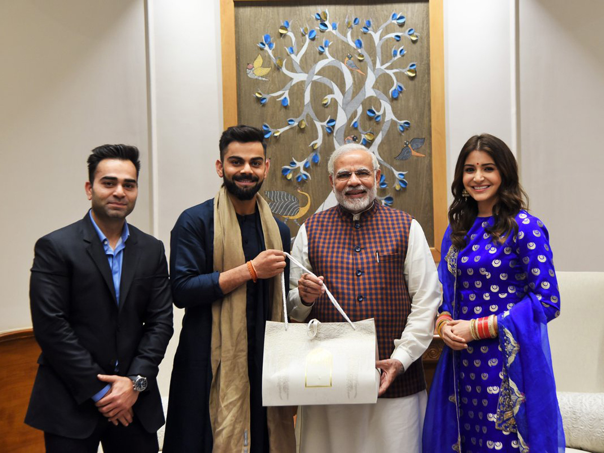 virat kohli and AnushkaSharma met PM narendramodi  - Sakshi3