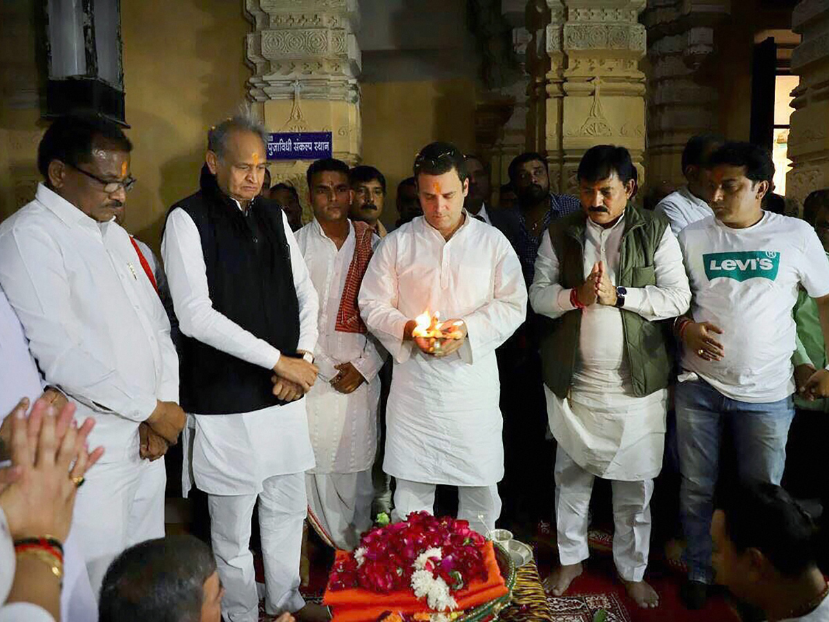 Congress President Rahul Gandhi at the Somnath Temple in Gujarat - Sakshi3