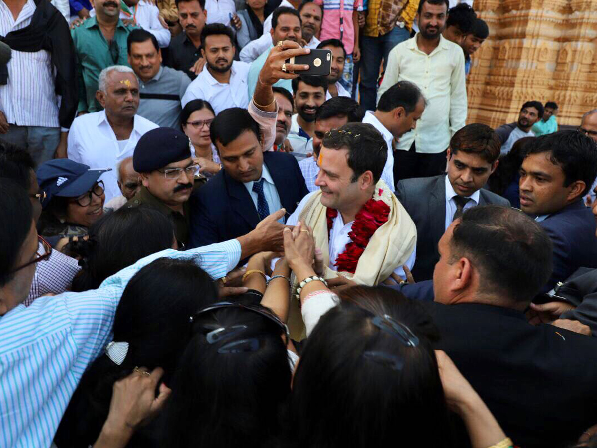 Congress President Rahul Gandhi at the Somnath Temple in Gujarat - Sakshi10