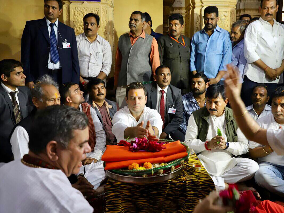 Congress President Rahul Gandhi at the Somnath Temple in Gujarat - Sakshi11