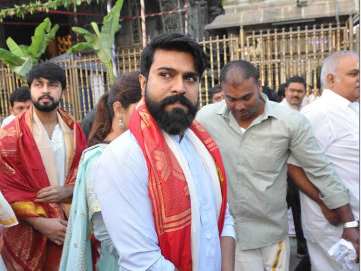 Ramcharan upasana visit tirumala - Sakshi3