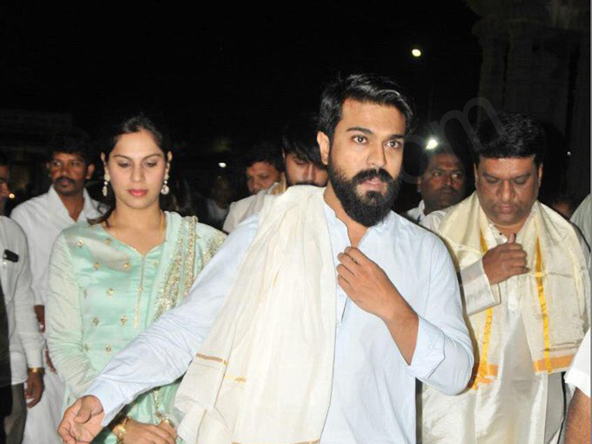 Ramcharan upasana visit tirumala - Sakshi4