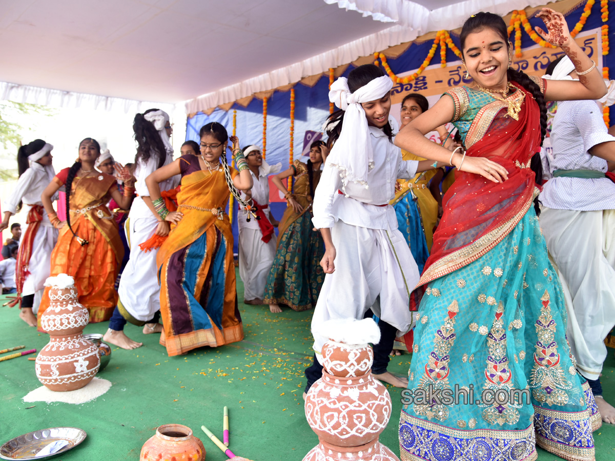 Sakshi Sankranthi Rangoli Competition at Netaji High School  - Sakshi9