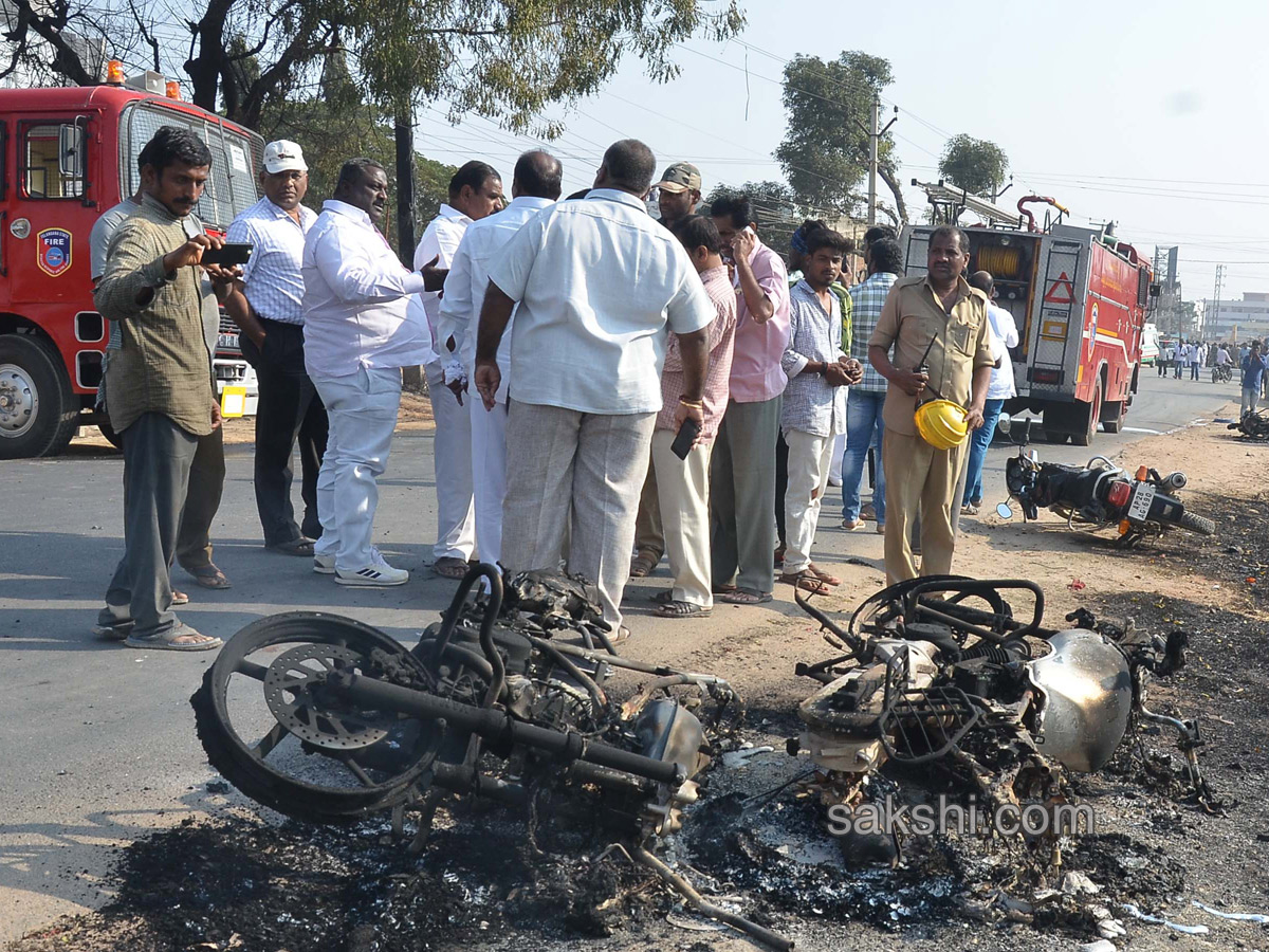 Diesel Tanker Catches Fire in Hyderabad - Sakshi11