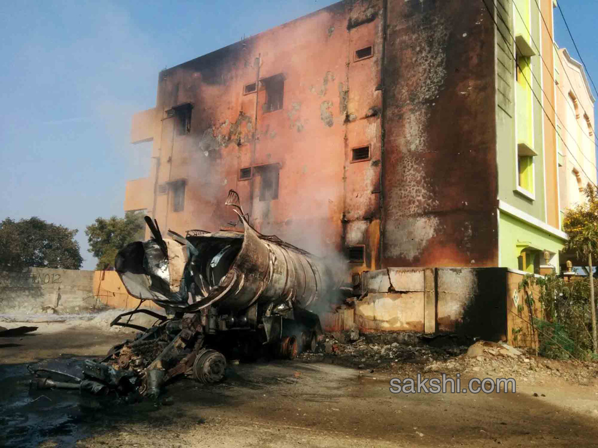 Diesel Tanker Catches Fire in Hyderabad - Sakshi3