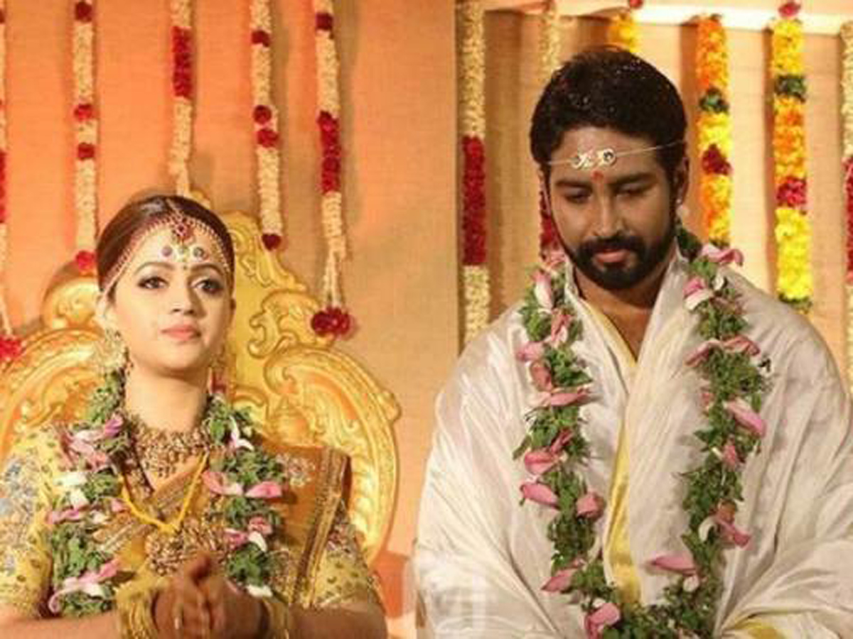 Malayalam actor Bhavana gets married to Kannada producer Naveen - Sakshi6