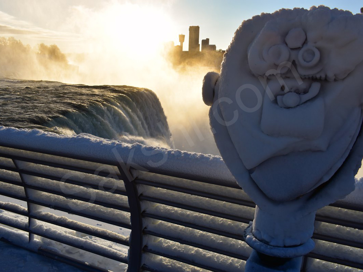 amazing photos of iced Niagara Falls - Sakshi6