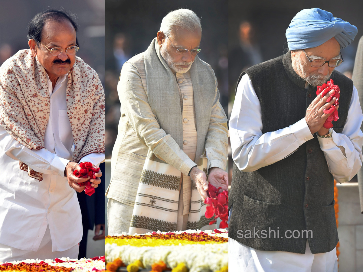 Mahatma Gandhi on his 70th death anniversary in New Delhi  - Sakshi17