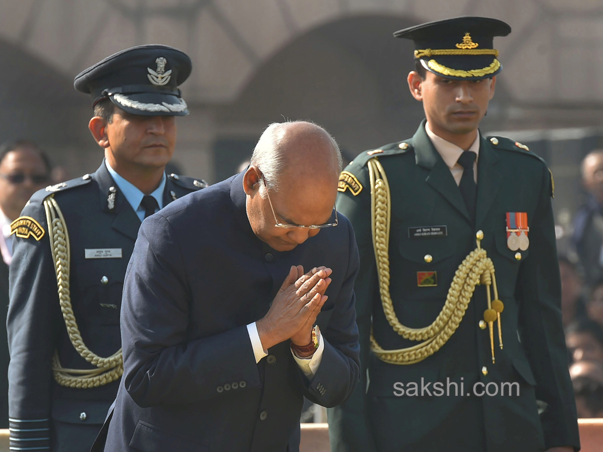 Mahatma Gandhi on his 70th death anniversary in New Delhi  - Sakshi10