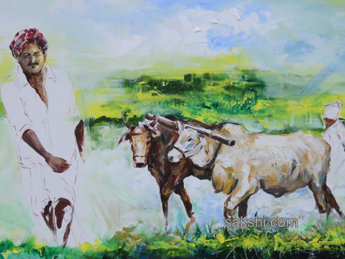 vijayawada Bapu Museum paintings - Sakshi2