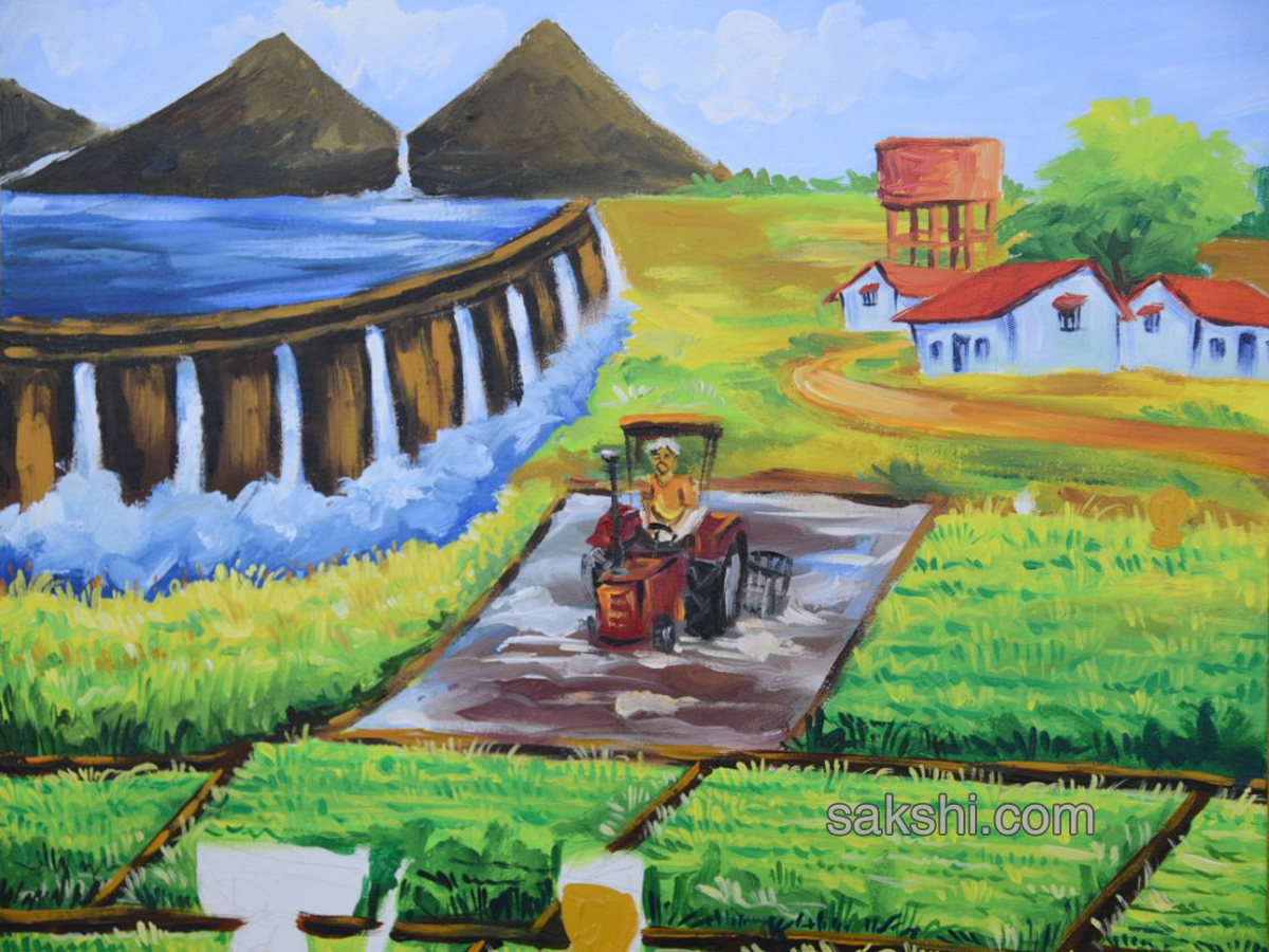 vijayawada Bapu Museum paintings - Sakshi3