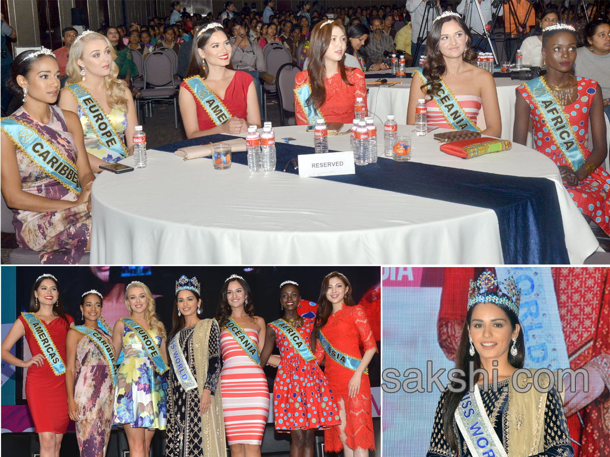 Miss World Manushi Chhillar launches hygiene awareness tour in Telangana - Sakshi1