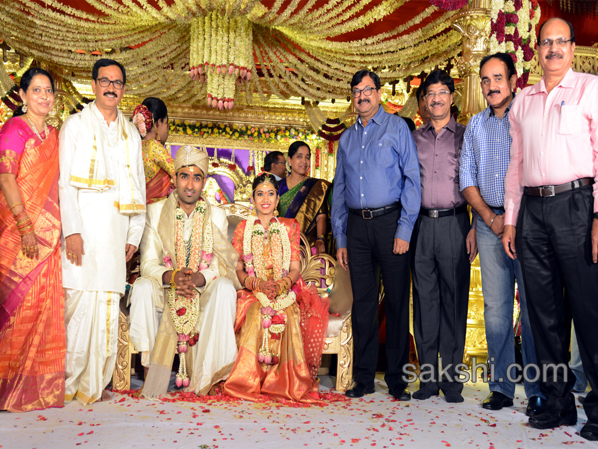  ys bharathi reddy attend bharathi cement director daughter marriage - Sakshi4