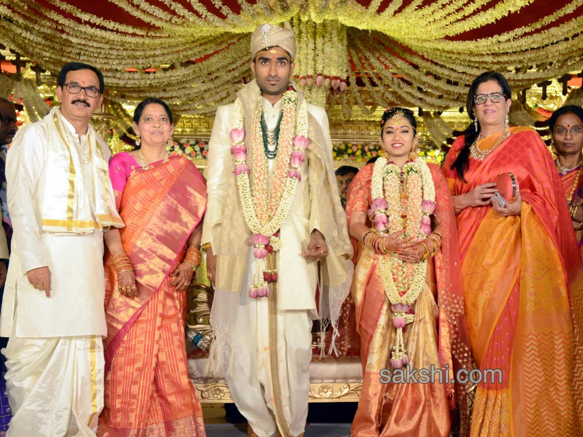  ys bharathi reddy attend bharathi cement director daughter marriage - Sakshi5