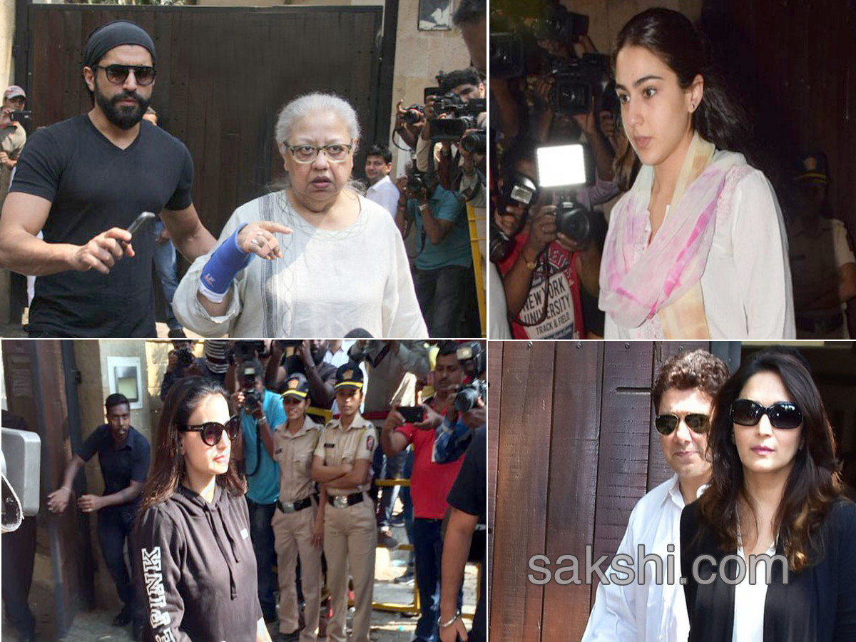 Bollywood celebrities offer condolences at Anil Kapoor’s residence - Sakshi8