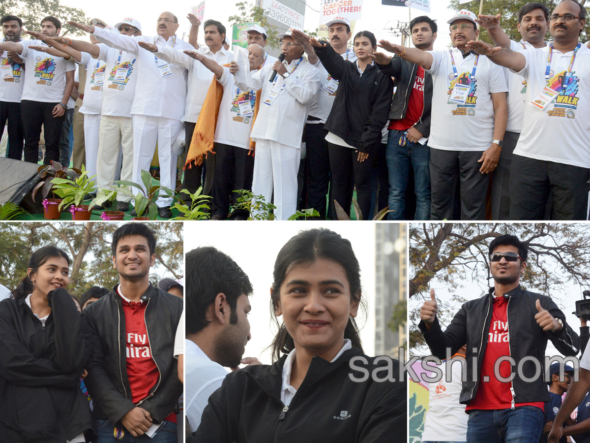 Hero Nikhil And hebah patel Participates In Tana 5k Walk At vijayawada - Sakshi1