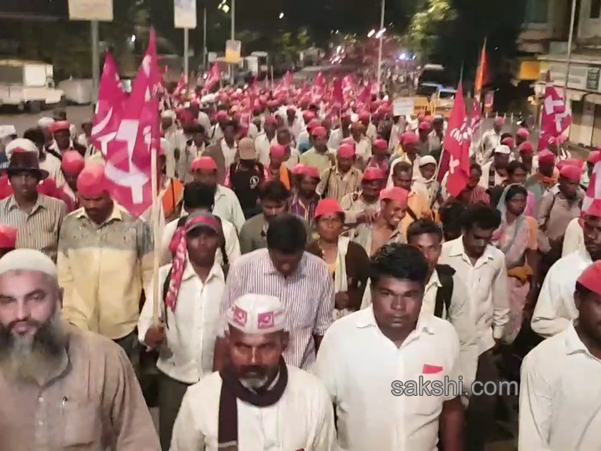 Maharashtra Farmers Protest Rally Reached Mumbai - Sakshi3