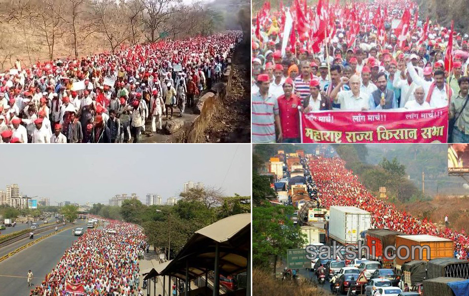 Maharashtra Farmers Protest Rally Reached Mumbai - Sakshi21