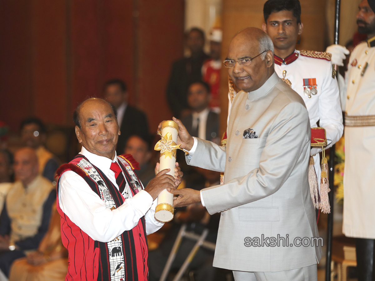 President Kovind confers the Padma Awards at Rashtrapati Bhavan - Sakshi15