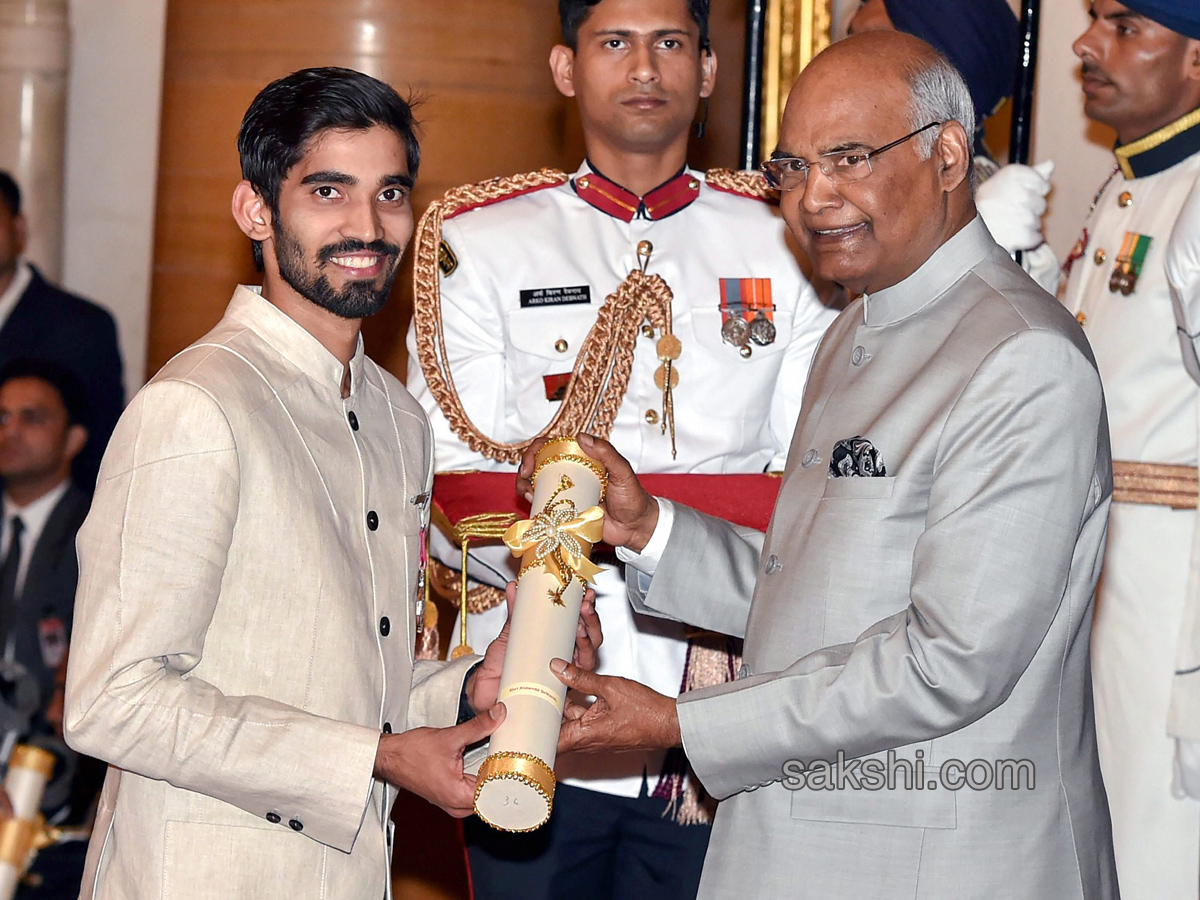 President Kovind confers the Padma Awards at Rashtrapati Bhavan - Sakshi2