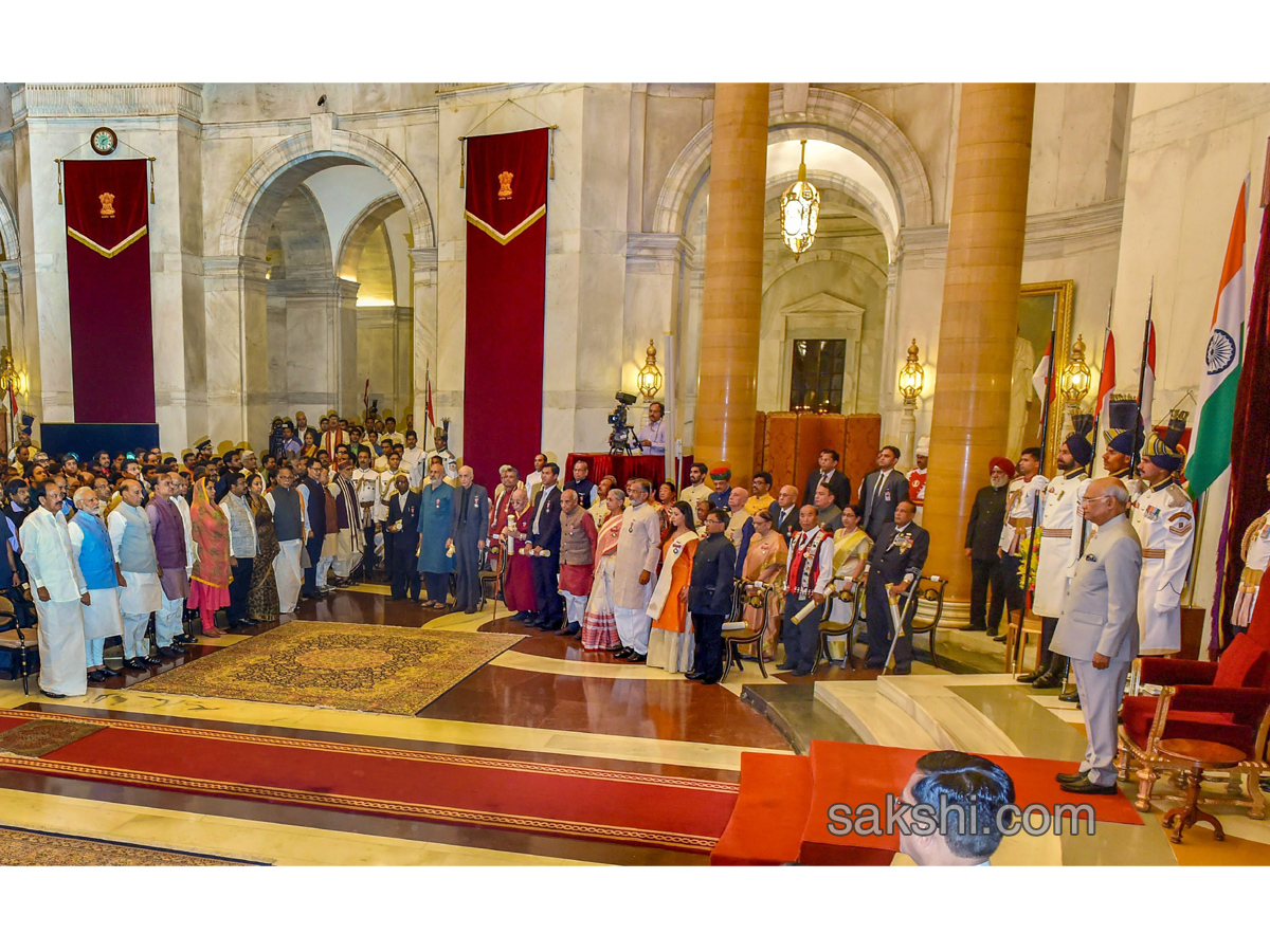 President Kovind confers the Padma Awards at Rashtrapati Bhavan - Sakshi4