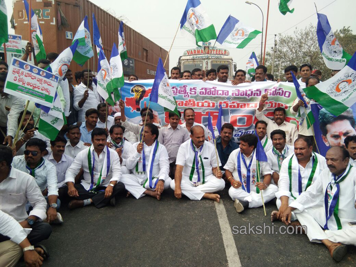 National highways blockade special status - Sakshi22