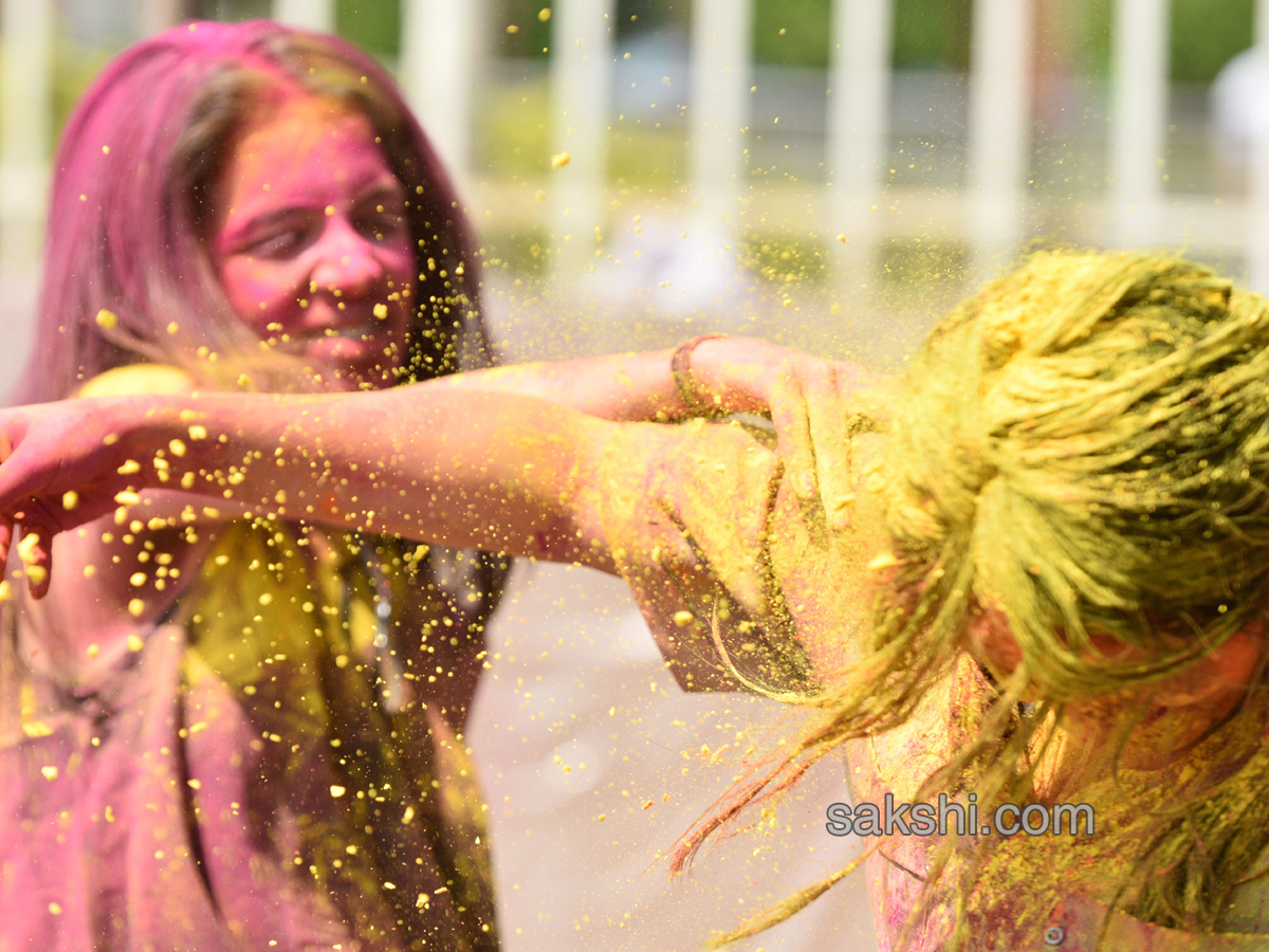 Holi celebrations in hyderabad - Sakshi2