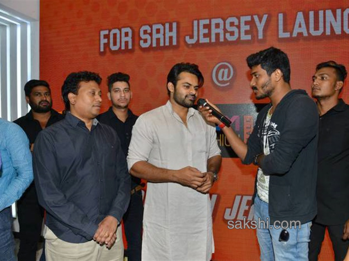 Sai Dharam Tej Sunrisers Hyderabad Jersey Launch - Sakshi4